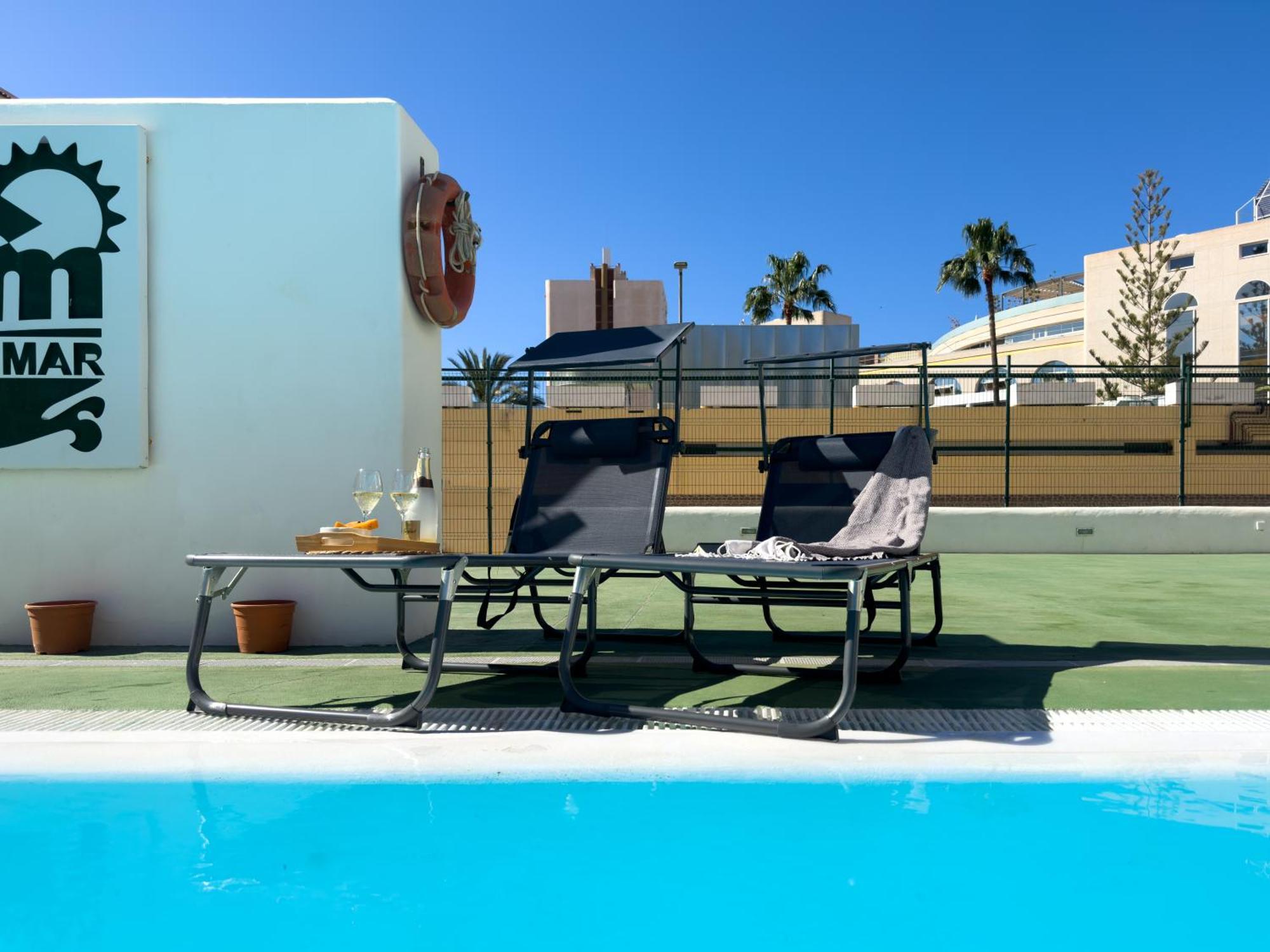Amazing 3-Bedroom Apartment. Pool And Sea View! Los Cristianos  Exteriör bild